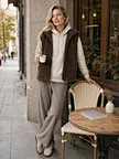custom sleeveless fleece outerwear